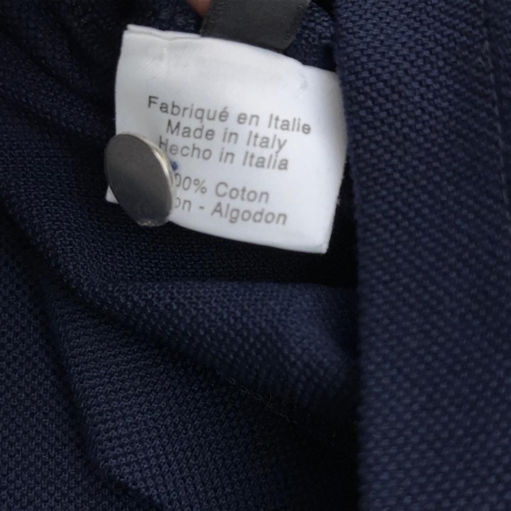 NEW Hermes Sellier Polo Shirt Men's Medium Navy Blue USEF Equestrian USA Team - Picture 6 of 11